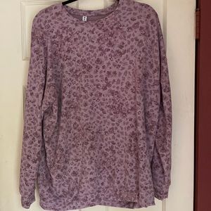 Athleta multi colored pink/mauve top XL